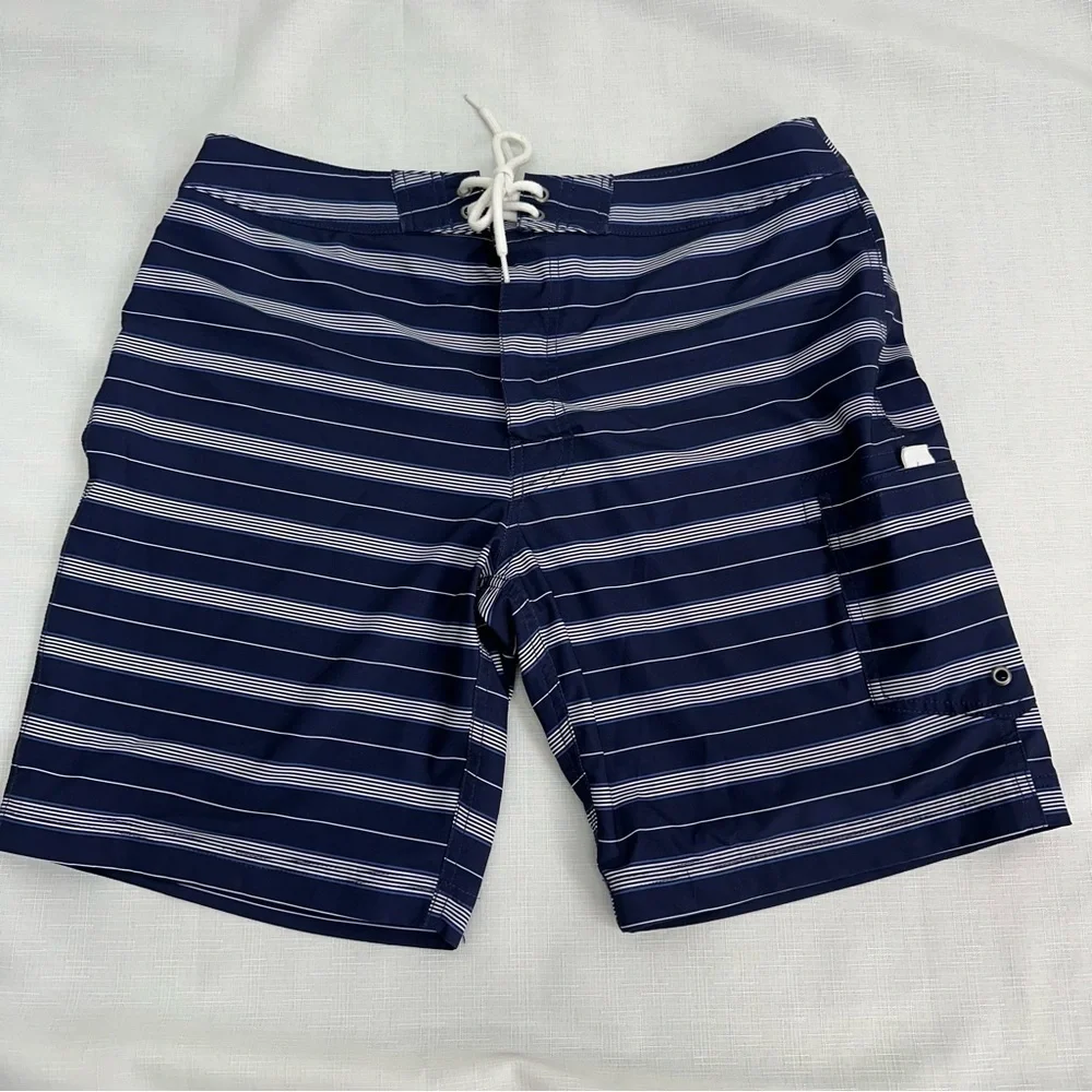J. Crew Factory Men's Size 33 Navy Blue Stripe 9